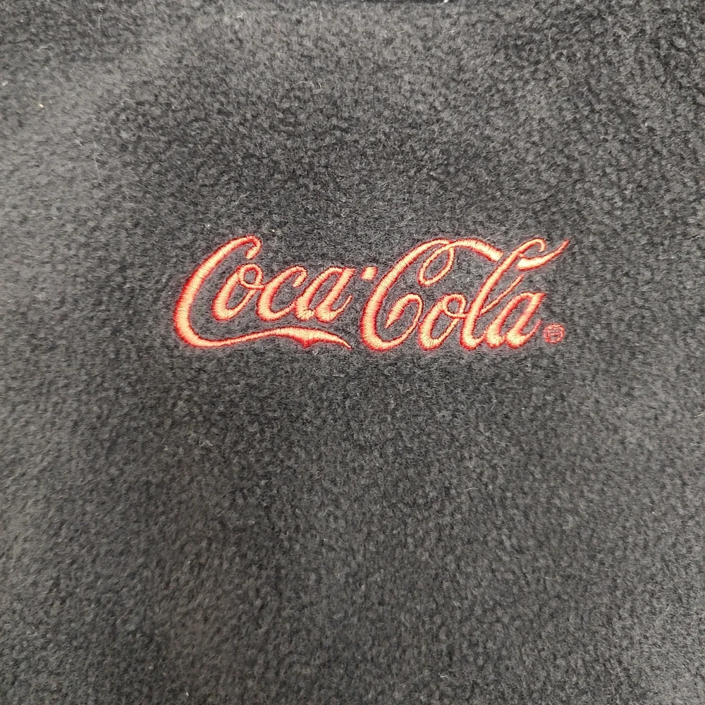 Columbia Dk Gray Full Zip Fleece Vest Lg Personalized Coca Cola South Carolina!